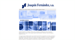 Desktop Screenshot of joaquinfernandezsa.com