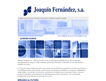Tablet Screenshot of joaquinfernandezsa.com